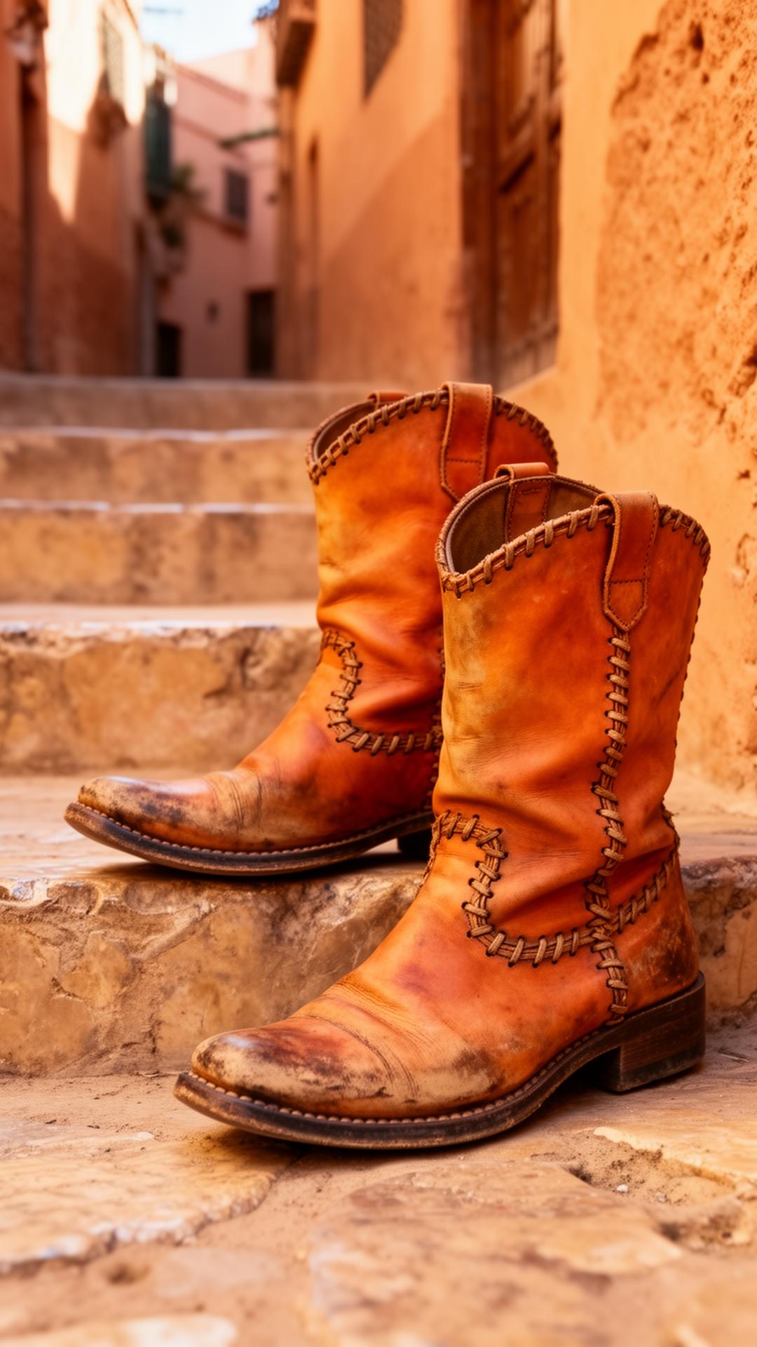 Breaking in leather, the old way